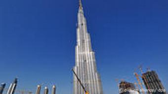 Dubai Bautätigkeit am Burj Dubai
