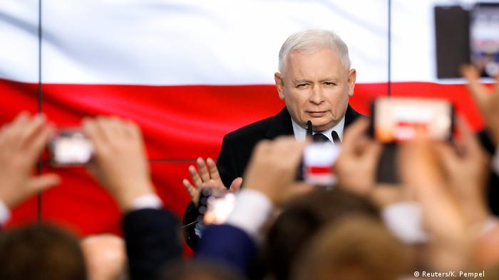 Ярослав Качинський, лідер партії Право і справедливість, що перемагає на виборах у Польщі