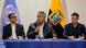 Moreno durante reunião sobre crise no Equador Moreno durante reunião sobre crise no Equador