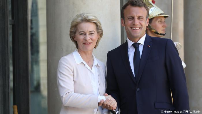 Frankreich Paris | Emmanuel Macron und Ursula von der Leyen