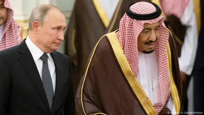 Saudi-Arabien Wladimir Putin & König Salman in Riad