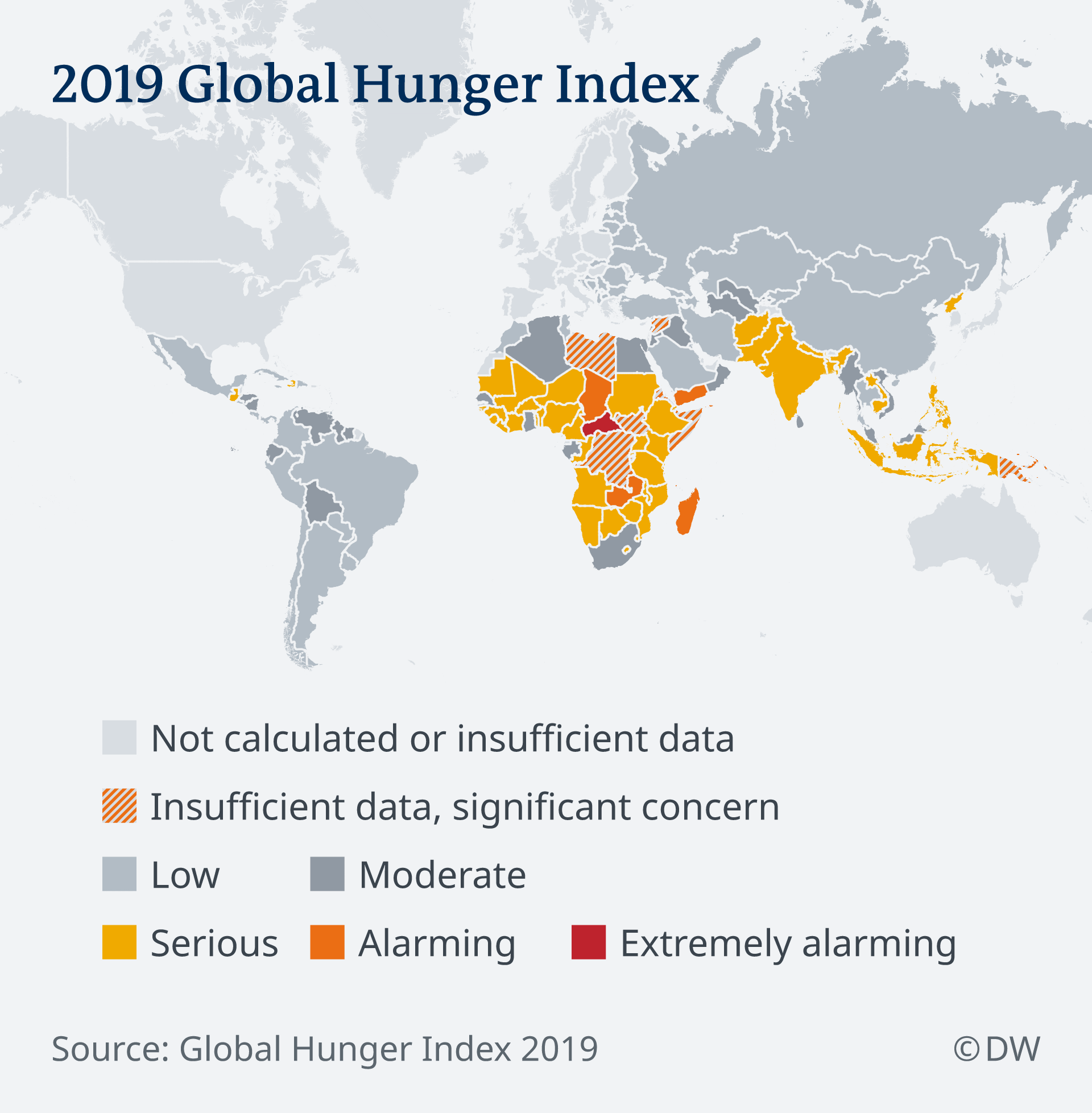 Svjetski indeks gladi za 2019. godinu