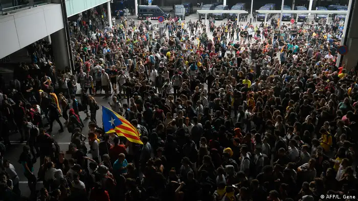 Spanien, Barcelona - Protest