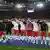 سلام نظامی بازیکنان تیم ملی فوتبال ترکیه در پایان بازی با فرانسه در پاریس
