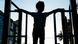 A silhouette of a young girl A silhouette of a young girl