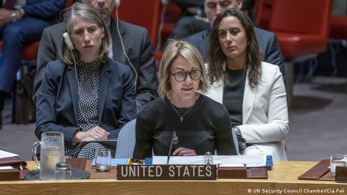 Sitzung des UN-Sicherheitsrates zur Lage in Syrien Kelly Craft USA