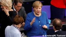 17.10.2019
German Chancellor Angela Merkel speaks to members of Germany's lower house of parliament Bundestag in Berlin, Germany October 17, 2019 REUTERS/Michele Tantussi