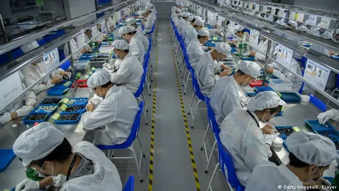 China Shenzen Fabrik Produktion Arbeiter