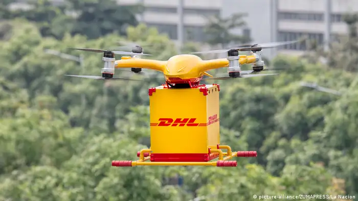 DHL Express Drone (picture-alliance/ZUMAPRESS/La Nacion)