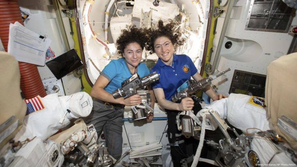 Iss First All Female Spacewalk Completed News Dw 18 10 2019