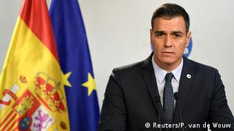 Brüssel | Premierminister von Spanien Pedro Sanchez bei Pressekonferenz am zweiten Tag des EU Gipfels