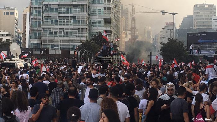 Libanon Proteste gegen Steuererhöhung und Korruption in Beirut
