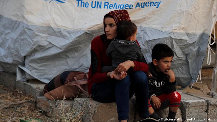 Refugiados sirios en el norte de Irak, en territorio kurdosirio. (17.10.2019).