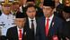 Indonesian President Jokowi and Vice President Ma'ruf Amin (l) Indonesian President Jokowi and Vice President Ma'ruf Amin (l)