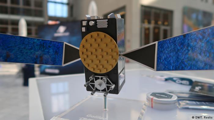 A model of a satellite from German manufacture OHB