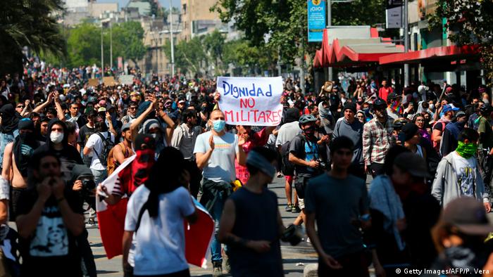Chile Proteste in Santiago