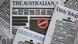 Australian papers with blacked out pages Australian papers with blacked out pages