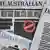 Australien Protestaktion von Zeitungen mit geschwärzten Titelseiten