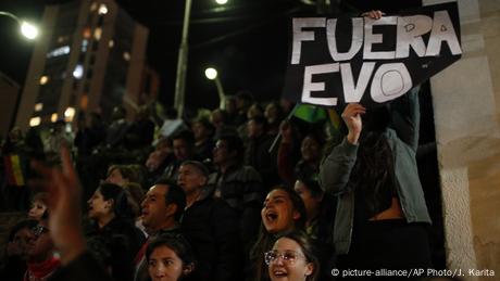 Protestas contra Morales.