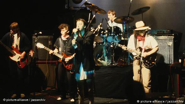 Die Band Ton Steine Scherben bei einem Live-Auftritt in den 1980er Jahren