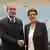 Министр обороны ФРГ Аннегрет Крамп-Карренбауэр  во время встречи с министром обороны Турции Хулуси Акаром в Брюсселе 
