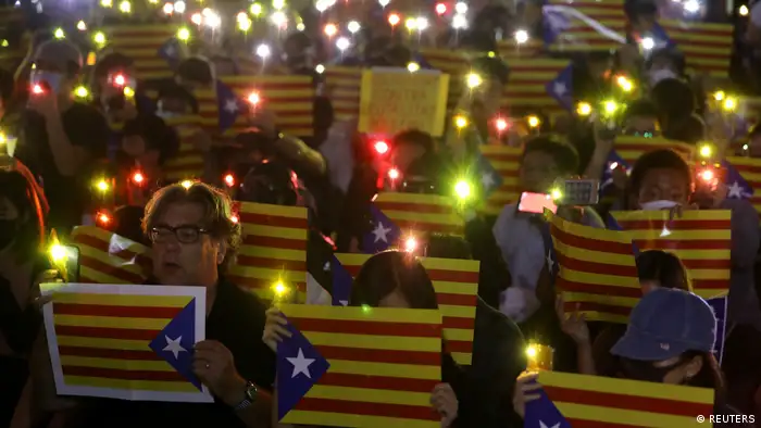 Hongkong Proteste Katalonien Solidarität