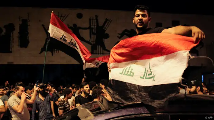 Iraq demonstrations in Tahrir Square, Baghdad