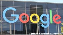 ARCHIV - 08.05.2018, USA, Mountain View: Das Logo von Google an der Fassade des Hauptsitzes des Mutterkonzerns Alphabet Inc.. Bei der Entwicklerkonferenz Google I/O gibt es traditionell neue Details zur nächsten Version des meistgenutzten Smartphone-Systems Android. (zu dpa: Was von der diesjährigen Google I/O zu erwarten ist). Foto: Christoph Dernbach/dpa +++ dpa-Bildfunk +++ | Verwendung weltweit