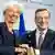 Christine Lagarde and Mario Draghi during the symbolic handover of the ECB presidency at the European Central Bank headquarters in Frankfurt, Germany