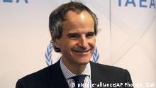 16.09.2019
Rafael Mariano Grossi, Argentina's candidacy for the post of Director General of the International Atomic Energy Agency, IAEA, attends a news conference at the International Center in Vienna, Austria, Monday, Sept. 16, 2019. (AP Photo/Ronald Zak) |