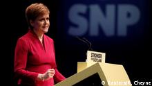 Scotland's First Minister Nicola Sturgeon delivers her speech at the SNP autumn conference in Aberdeen, Scotland, Britain October 15, 2019. REUTERS/Russell Cheyne