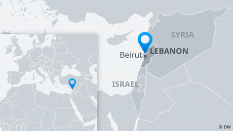 Map of Lebanon EN (DW)