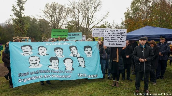 Žrtve NSU na jednom transparentu u Cvikau, 2019.