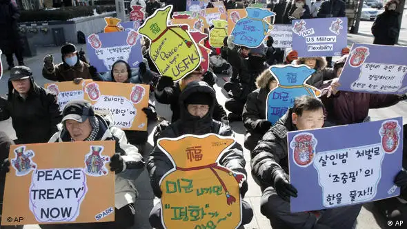 Südkorea Atomwaffen Nuklearwaffen Protest Flash-Galerie