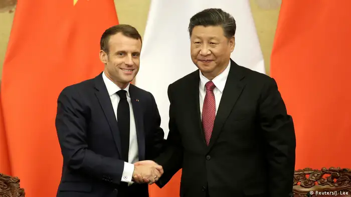 China Treffen Emmanuel Macron und Xi Jinping