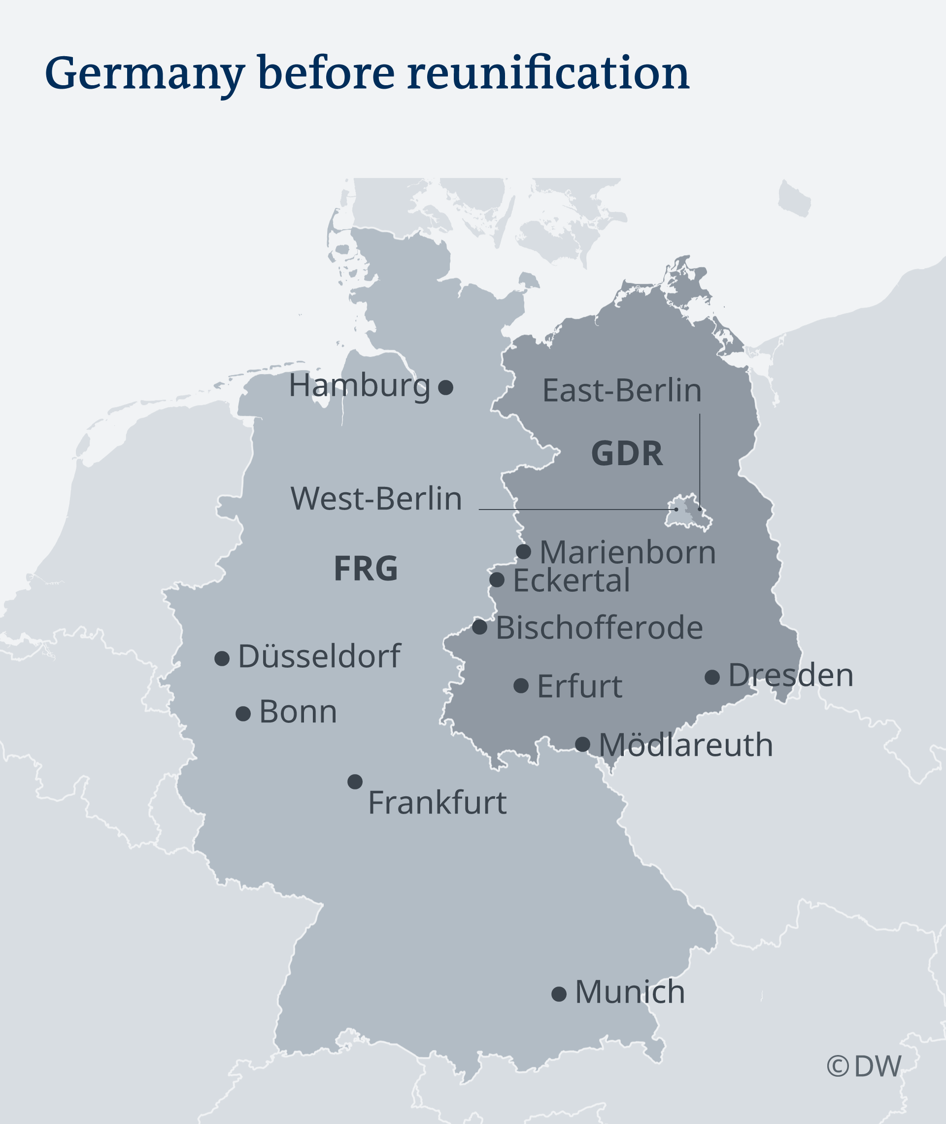 Berlin Wall Map Of East And West Germany - Inkeriini