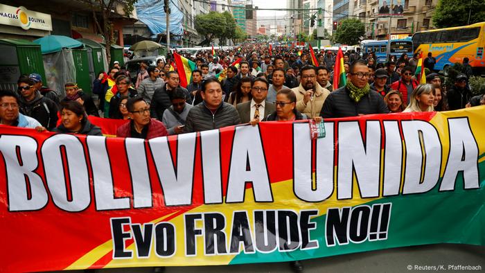 Bolivien La Paz Proteste gegen Präsident Morales