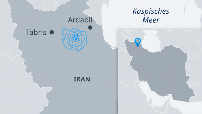 Infografik Karte Erdbeben Iran 08.11.2019 DE