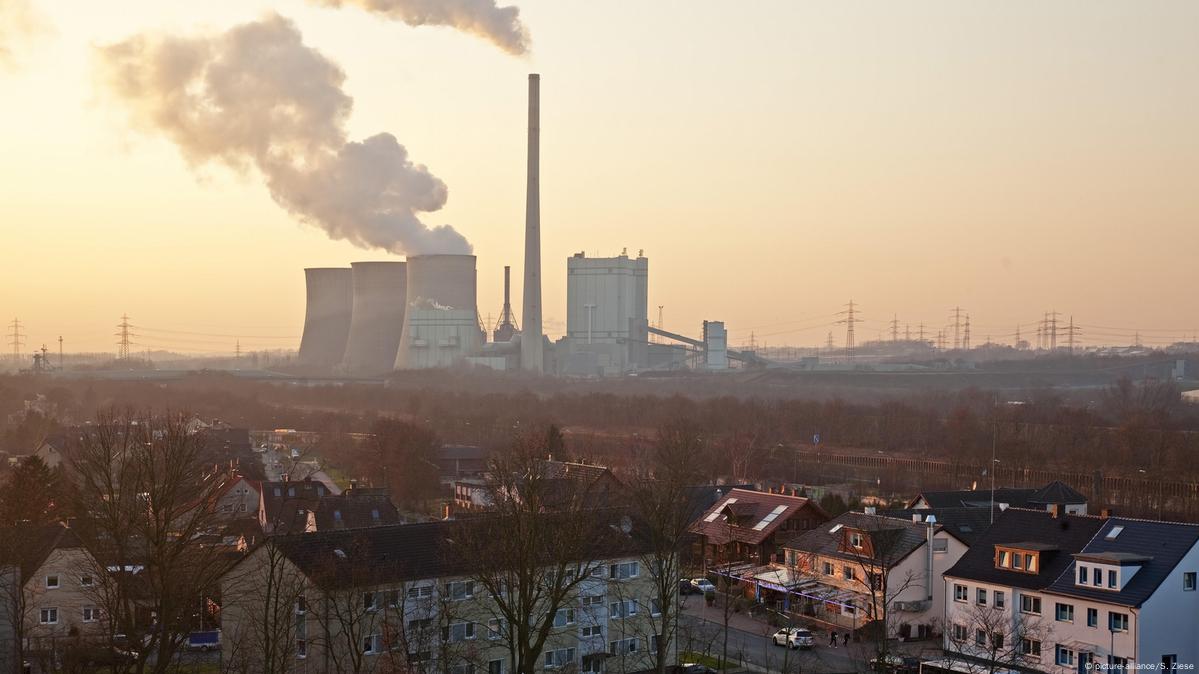 Smoke rises from a power plant in Germany 