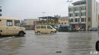 Überschwemung, Nordalbanien, Ort Gjabije, Vorort von Shkodra. Autor: Lekë Plani