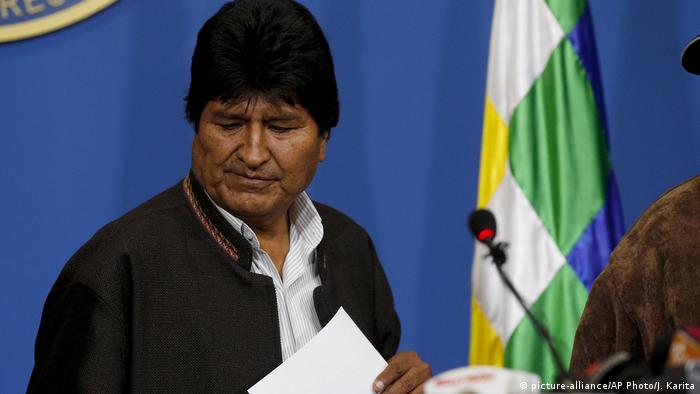 Bolivien PK Präsident Evo Morales in La Paz