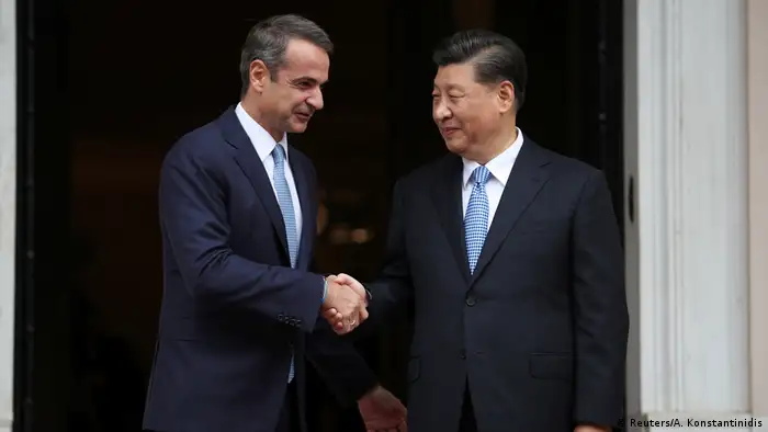 Griechenland Kyriakos Mitsotakis empfängt Xi Jinping