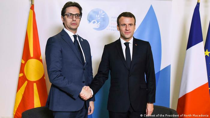 Frankreich l Macron empfängt Nord-Mazedonischen Präsidenten Pendarovski