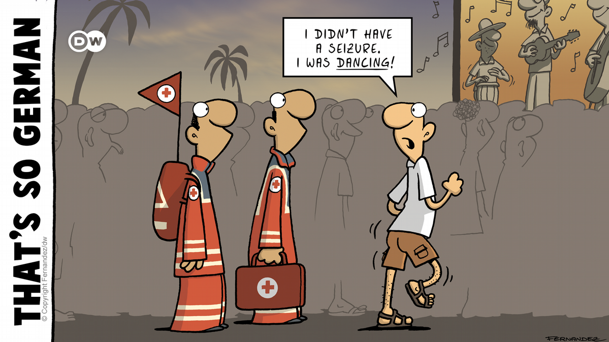 From linguistic challenges to travel habits Comics about German