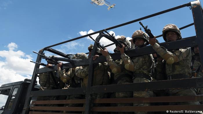 Soldados en la boliviana Cochabamba el 12 de noviembre de 2019