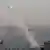 Foto de cohete que es lanzado desde Gaza hacia Israel.