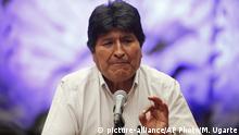 Morales pide a ONU, al Papa y a los países amigos de Europa mediar en Bolivia