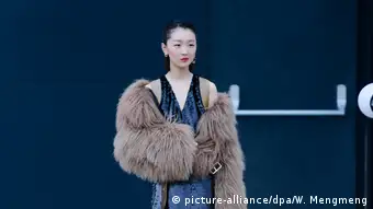 Zhou Dongyu attends 2020 Sping Summer London Fashion Week