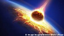 Planet earth being hit by asteroid Planet earth being hit by asteroid illustration PUBLICATIONxINxGERxSUIxHUNxONLY JOHANxSWANEPOELx/xSCIENCExPHOTOxLIBRARY F019/4477