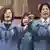 Taiwan Wahlkampf l Präsidentschaftskandidaten der Demokratischen Progressiven Partei Tsai Ing-wen und William Lai jubeln